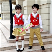 毛衣三件套N30291AB幼兒園秋冬園服禮服