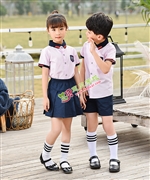 N10432AB幼兒園禮服款式-2021夏季新款園服|2021英倫風校(xiào)服