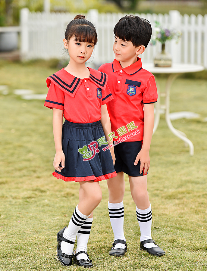 N10436AB幼兒園夏季園服-2021夏季新款園服|2021海軍風校(xiào)服