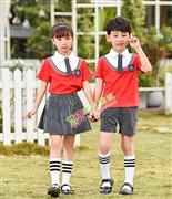 N10441AB幼兒園夏季園服-2021夏季新款園服|2021英倫風校(xiào)服