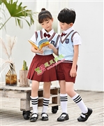 N10451AB幼兒園夏季園服-2021夏季新款園服|2021英倫風校(xiào)服