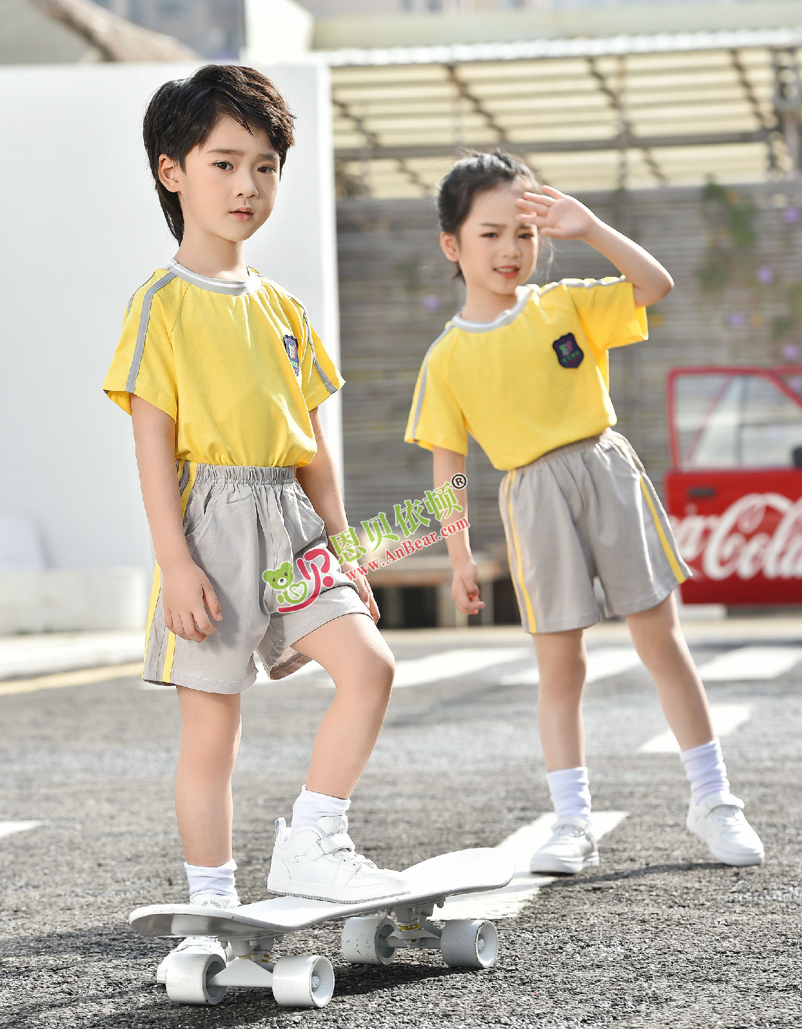 N10486幼兒園夏季園服-2022夏季新款園服|2022運動款校(xiào)服|恩貝依頓園服