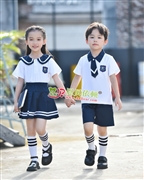 N10551AB幼兒園夏季園服-2023夏季新款園服|2023英倫海軍風校(xiào)服|恩貝依頓園服