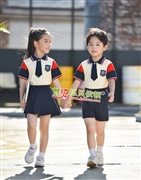 N10558AB幼兒園夏季園服-2023夏季新款園服|2023英倫風校(xiào)服|恩貝依頓園服