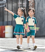 N10570AB幼兒園夏季園服-2023夏季新款園服|2023英倫風校(xiào)服|恩貝依頓園服