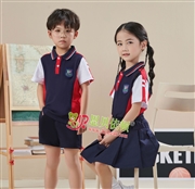 N10611AB幼兒園夏季園服-2024夏季新款園服|2024英倫風校(xiào)服|恩貝依頓園服